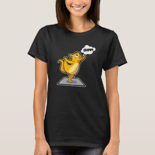 Cat Sloth Yoga Poses Sports Gymnastics Ohm Heartbe T Shirt