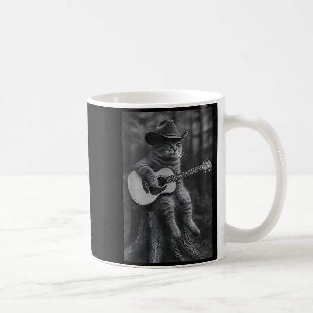 Cat Smoking Cigarette Racoon Ossum Funny Meme Cowb Kaffemugg (Höger)