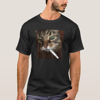 Cat Smoking Meme T Shirt