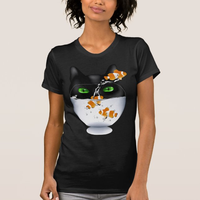 Cat Snack Attack T-shirt (Framsida)