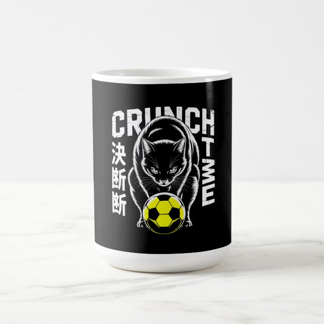 Cat Soccer Crunch Mug Perfect Gift for Soccer Fan Kaffemugg (Center)