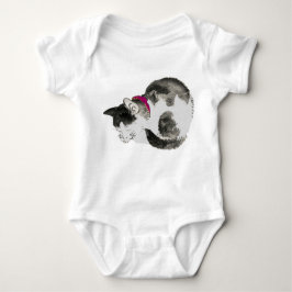 Cat sovande baby onies t shirt