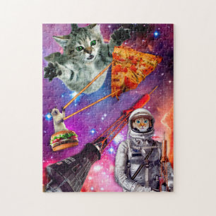Cat Space Federation Poster Pussel