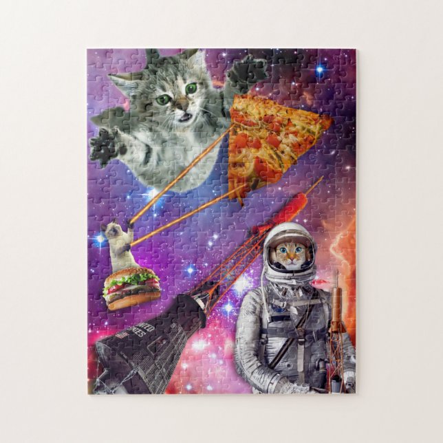 Cat Space Federation Poster Pussel (Vertikal)