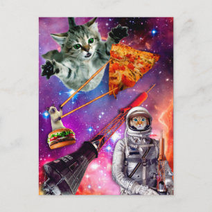 Cat Space Federation Vykort