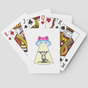Cat Spacesship Casinokort