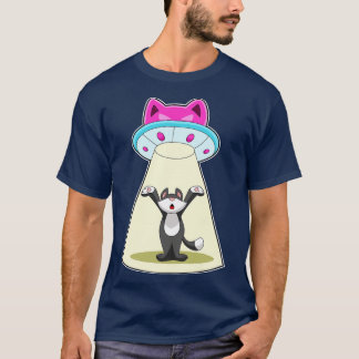 Cat Spacesship T Shirt