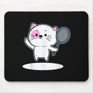 Cat Spela Badminton Badminton Player För manar Wom Musmatta