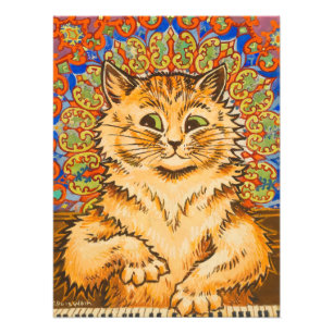 Cat Spela ett Piano av Louis Wai Fototryck