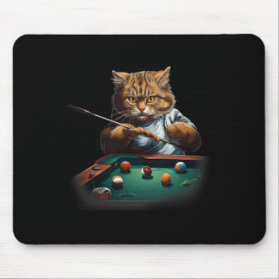 Cat Spela upp Bassäng Billiards Coola Funny Cats M Musmatta