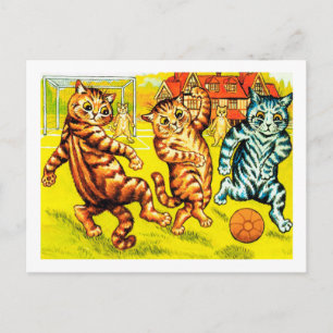 Cat Spelande Football, Louis Wain Vykort