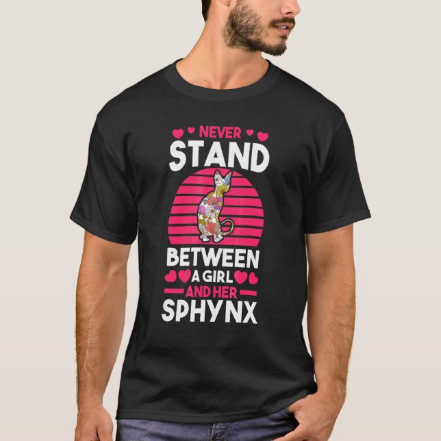 Cat Sphynx 1 T Shirt (Framsida)