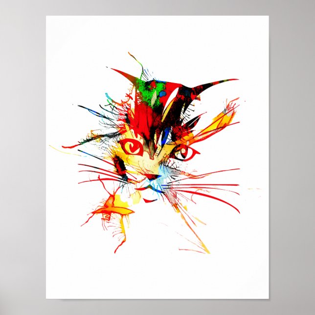 Cat splatta poster (Framsidan)