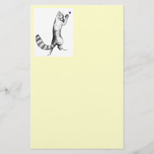 Cat Springing Brevpapper