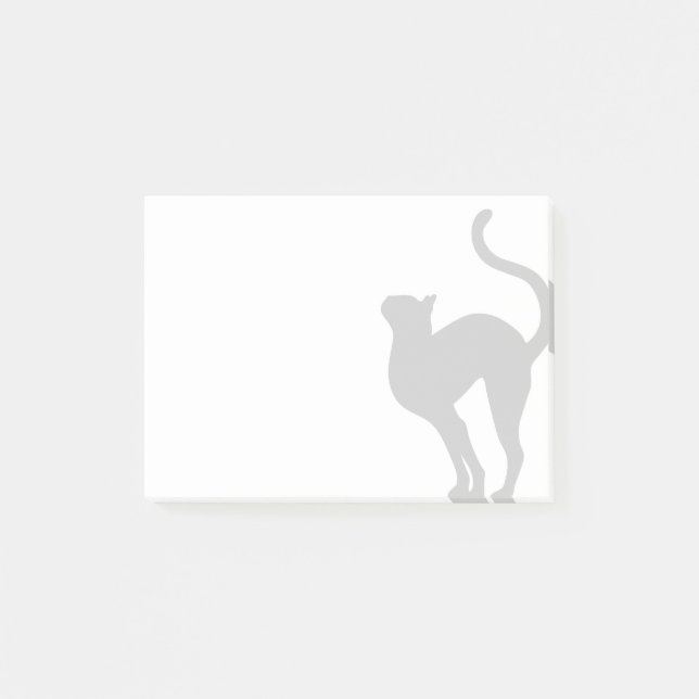 Cat Ständiga Silhouette Post-it Block (Framsida)