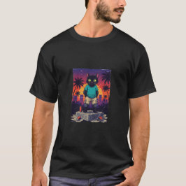 Cat Standing On American Sunshine Street T Shirt