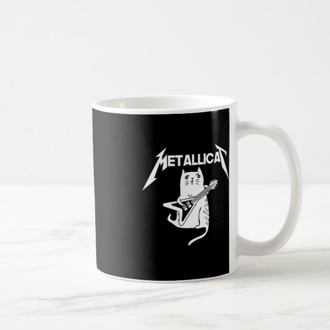 Cat Sten Band Guitar Roligt julgåva Kaffemugg (Höger)