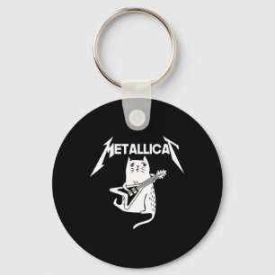 Cat Sten Band Guitar Roligt julgåva Nyckelring