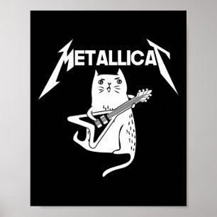 Cat Sten Band Guitar Roligt julgåva Poster