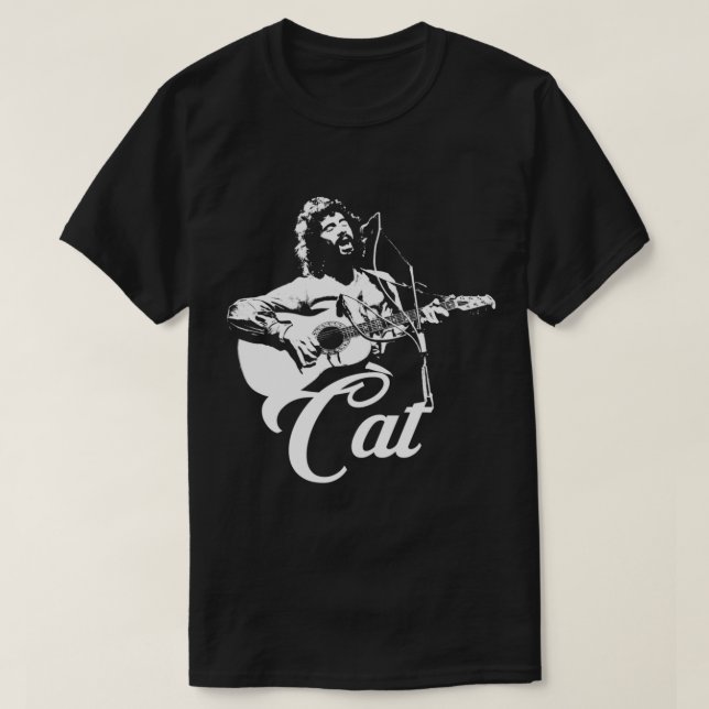 Cat Stevens - White Stencil Essential T-Shirt (Design framsida)