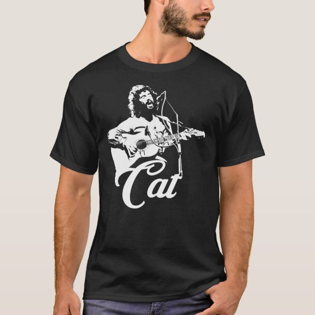 Cat Stevens - White Stencil Essential T-Shirt (Framsida)