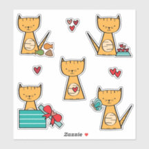 Cat Sticker Lakan - Djursällskapsdjur