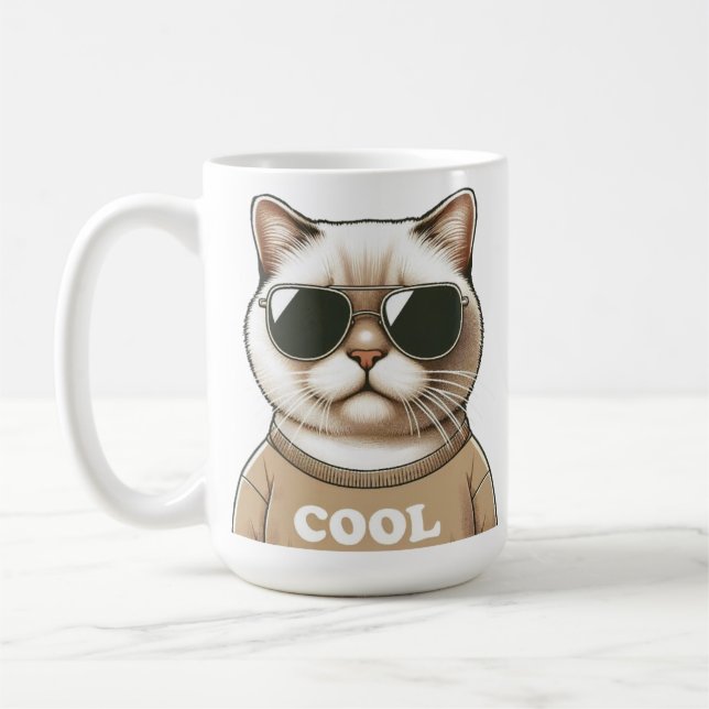 Cat stil kaffemugg (Vänster)