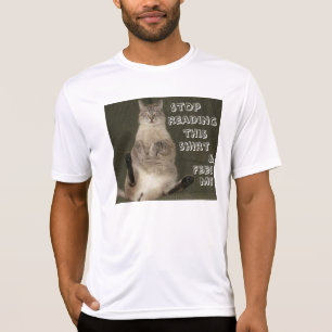 Cat STOP READING SHIRT och MATA MIE Manar Performa Tee Shirt