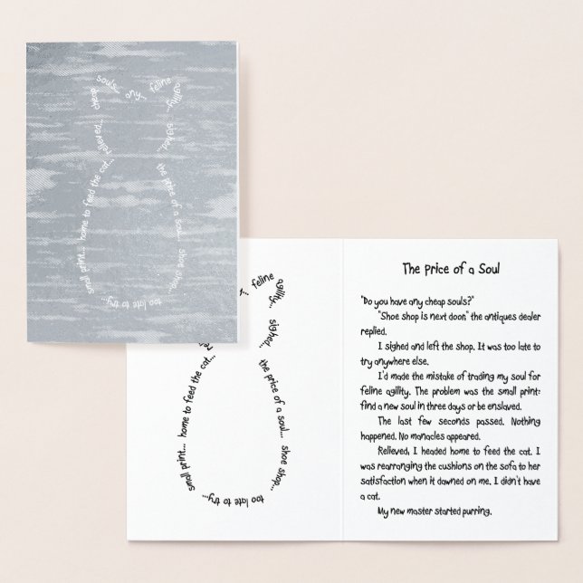 Cat Story Foil Card Folierat Kort (Display)