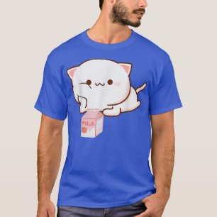 Cat Strawberry Mjölk Anime Japanska Kawaii T Shirt