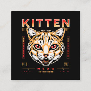 Cat Streetwear Fyrkantigt Visitkort