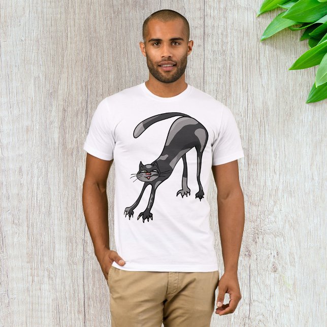 Cat Stretching Manar T-Shirt (Skapare uppladdad)