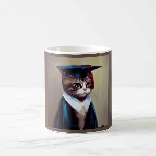Cat Student Kaffemugg (Center)