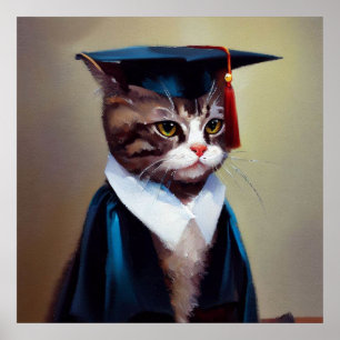 Cat Student Poster