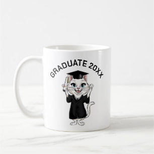 Cat Studenten Personlig Kaffemugg