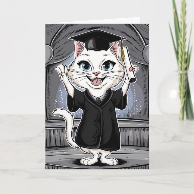 Cat Studenten Personlig Kort (Framsida)