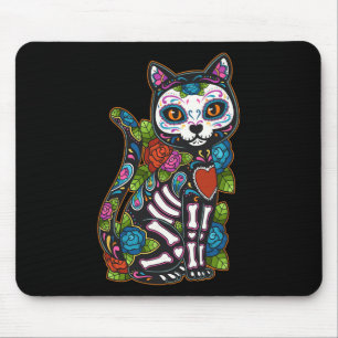 Cat Sugar Skull Mexiko Calavera Dia de Los Muertos Musmatta