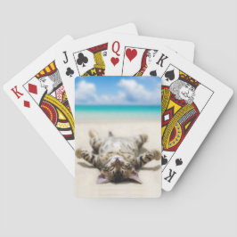 Cat Sunbad vid Beach Casinokort