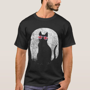 Cat Sunglasses UK British Flagga England Pet Cats  T Shirt