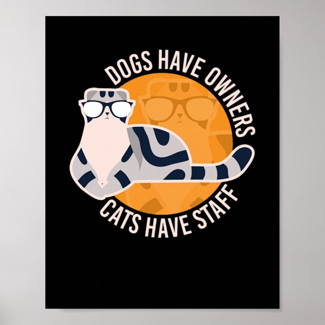 Cat Svan talar katt kitten Meow Animal Poster (Framsidan)