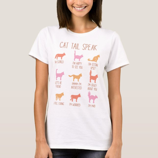 Cat Svan talar T Shirt (Framsida)