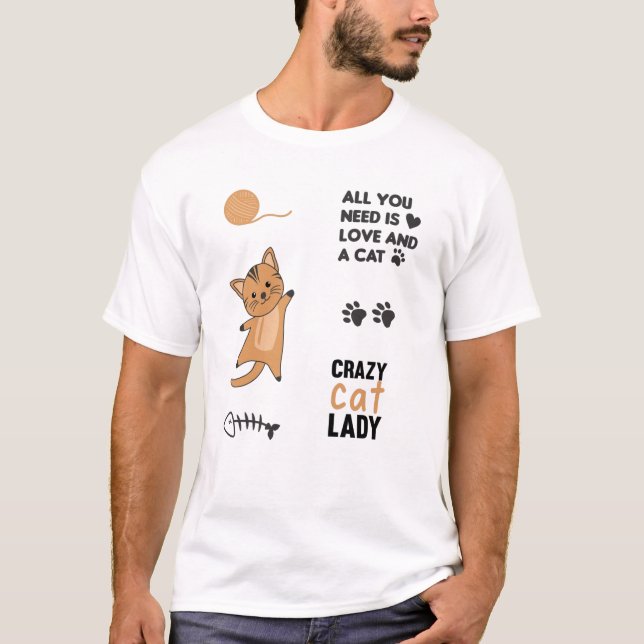 Cat Svarta katter Sticker Set Ord Tass T Shirt (Framsida)