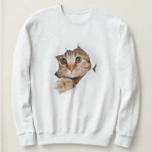 Cat Sweatshirt - Helt Mysigt och Cute T Shirt
