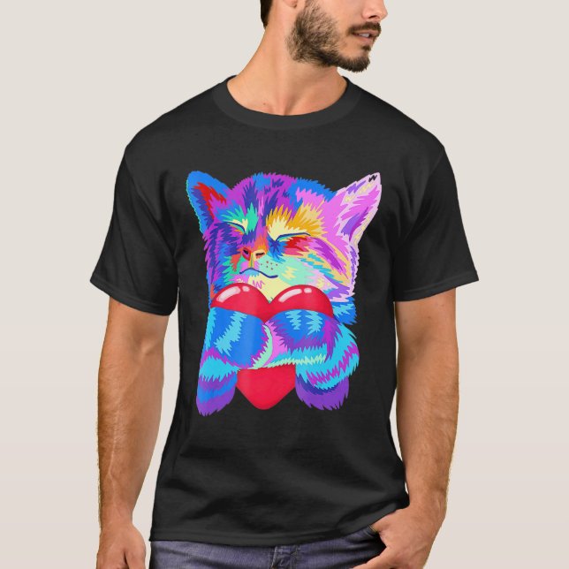 Cat T Cat Cat Ar Cat Owen 1 T Shirt (Framsida)