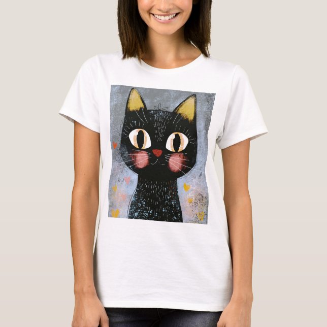 cat t shirt (Framsida)