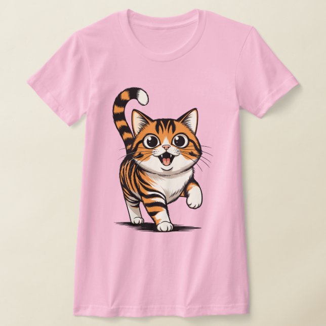 cat t shirt (Laydown)