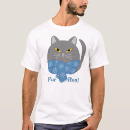Cat T-shirt för katt för kutjuret "Päls Real"