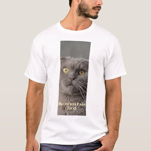 Cat T-Shirt för manar (Framsida)