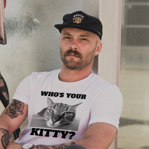 CAT T-SHIRTS VEM ÄR DIN KATTUNGE? FUNNY CAT TEES