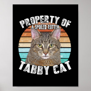 Cat Tab Funny Cat Lover Gifts För manar Poster